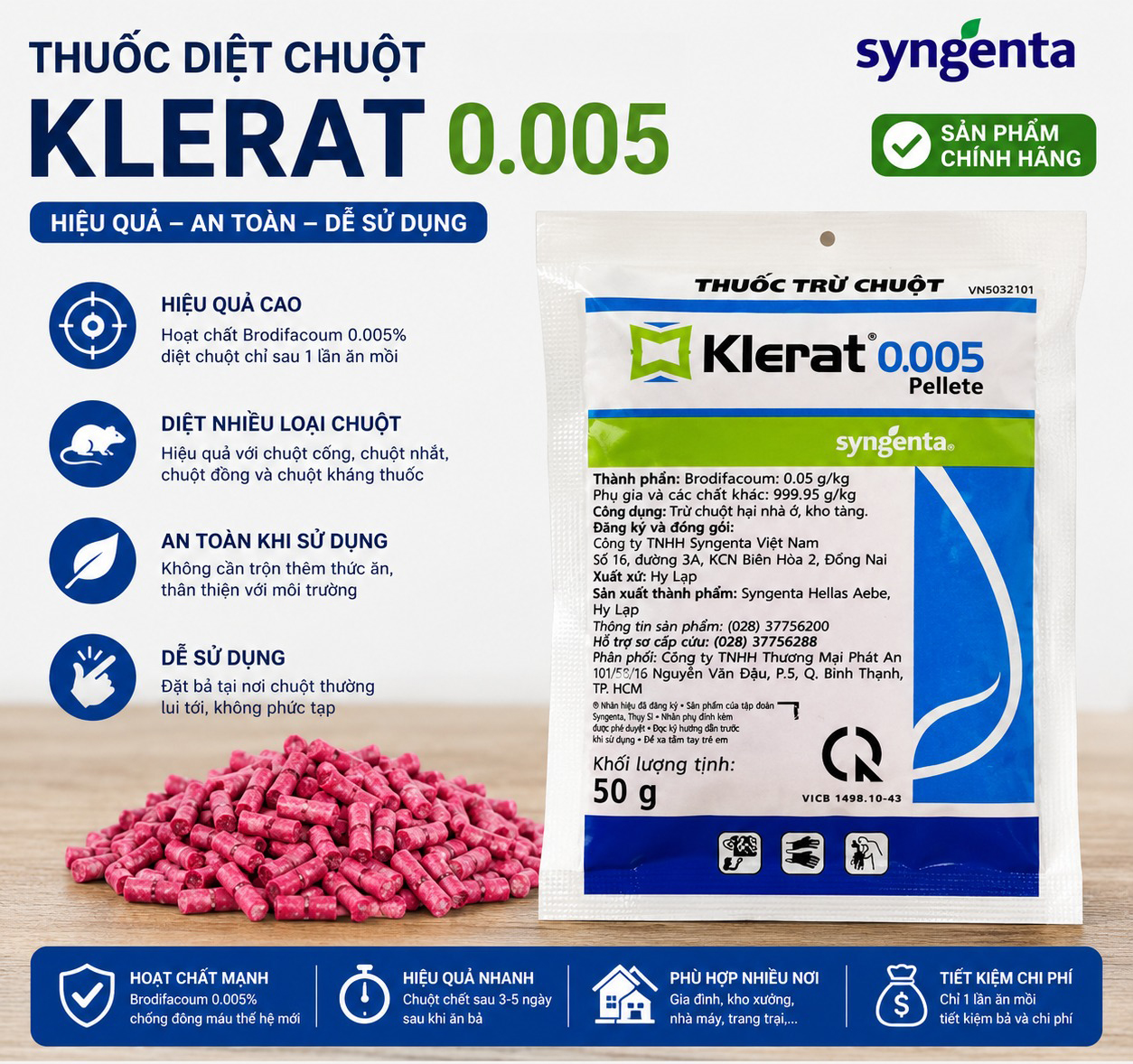 Thuốc diệt chuột Klerat